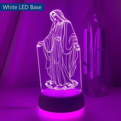 3D Illusion Night Light Lamp 7 Colors Changing Remote Control LED Table Lamp for Spiritual Spaces