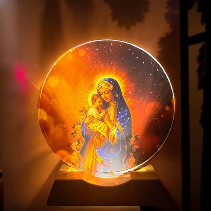 Crystal Night Light, Soft Glow LED Lamp | Faith-Inspired Home Decor Gift