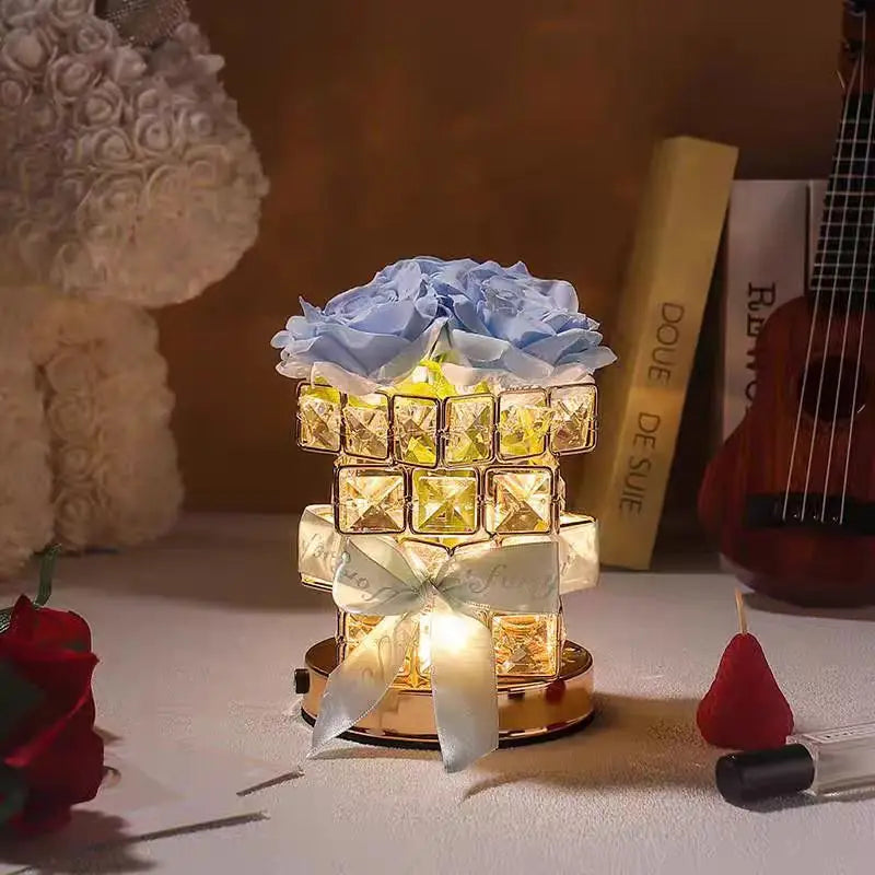 LED Crystal Rose Table Lamp – Magical Glow for Cozy Moments 🌹✨
