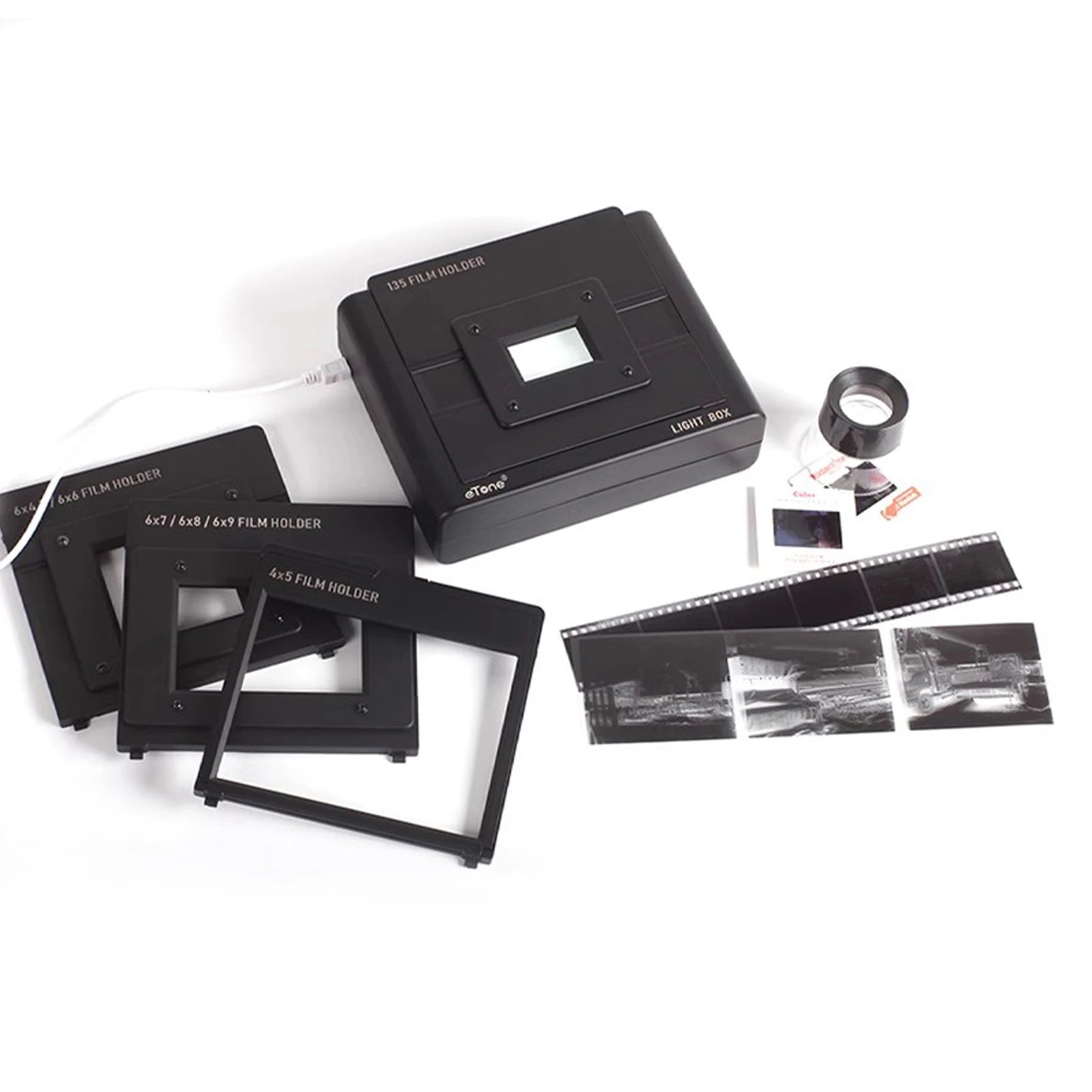 Multi-Format Film Scanner Light Box for 135, 120, and 4X5 Slides & Negatives to Digital Conversion - Bilankas.world
