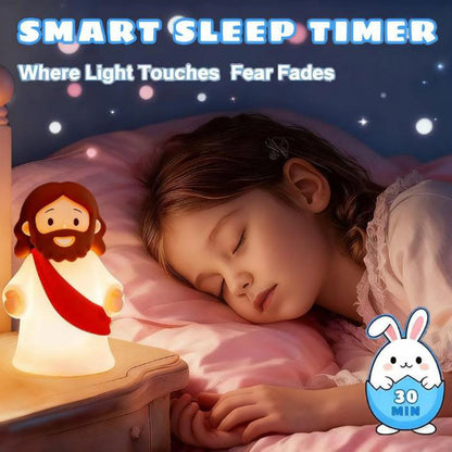 Night Light, Rechargeable Bedside Lamp | Soft Dimmable LED Faith Gift for Kids and Families