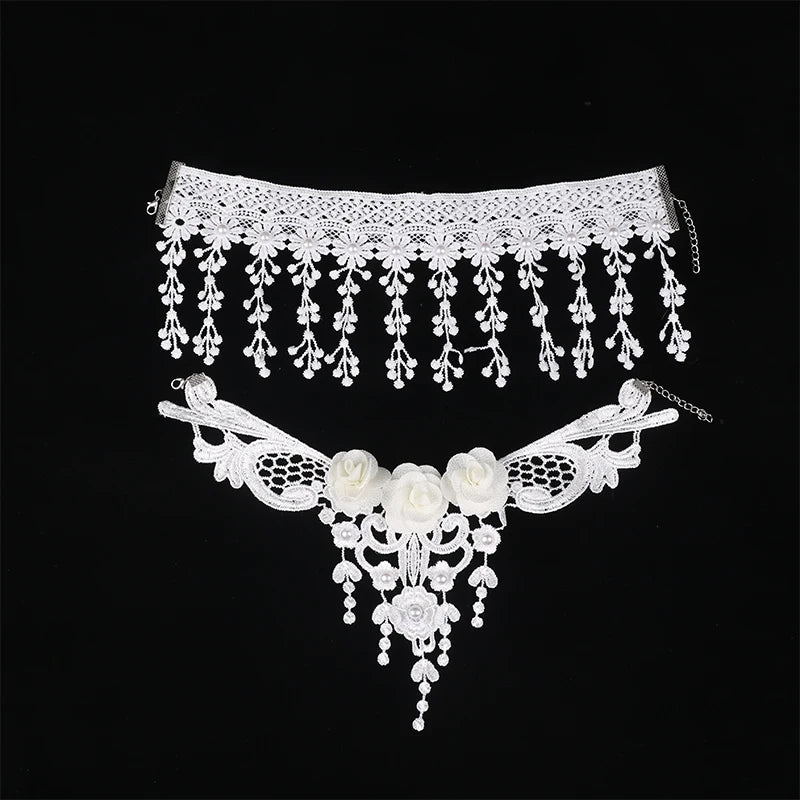 Gothic Victorian Black Lace Necklace – Elegant Jewelry Gift for a Touch of Dark Romance - Bilankas.world