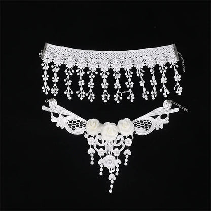 Gothic Victorian Black Lace Necklace – Elegant Jewelry Gift for a Touch of Dark Romance - Bilankas.world