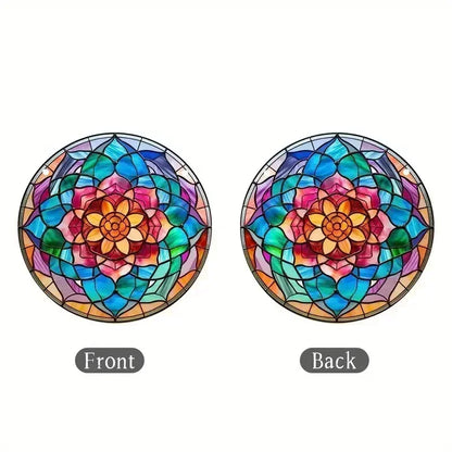 Enchanting Acrylic Sun Catcher - Stained Glass Window Hanger for Elegant Decor