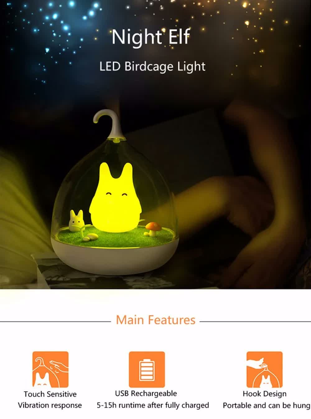 Birdcage LED Night Light
