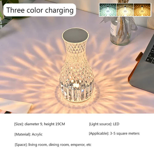 Vase Crystal Table Lamp